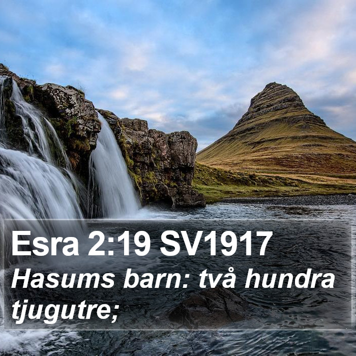 Esra 2:19 SV1917 Bible Study