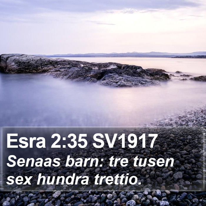 Esra 2:35 SV1917 Bible Study