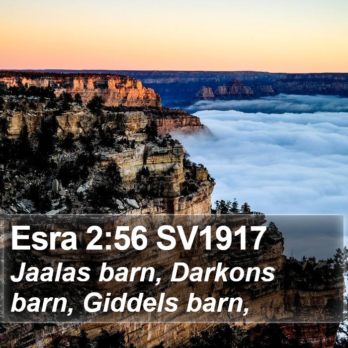 Esra 2:56 SV1917 Bible Study