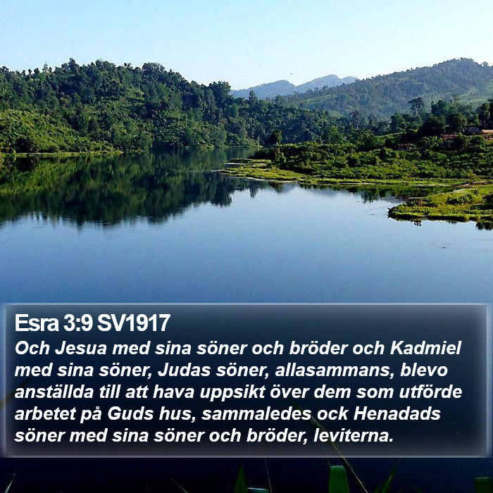 Esra 3:9 SV1917 Bible Study