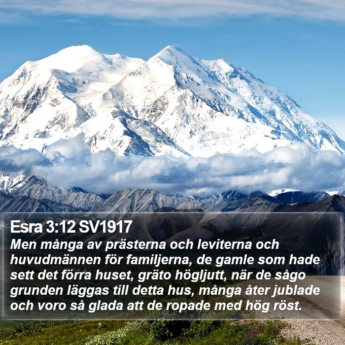 Esra 3:12 SV1917 Bible Study