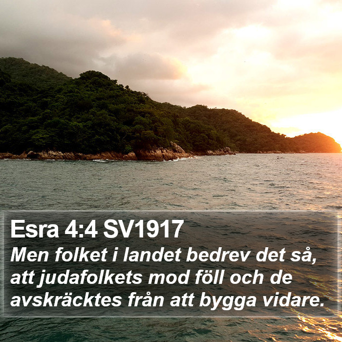 Esra 4:4 SV1917 Bible Study