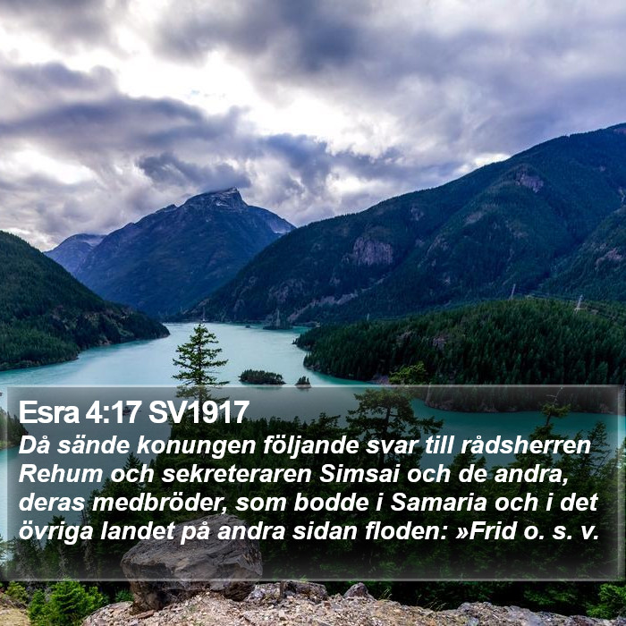 Esra 4:17 SV1917 Bible Study