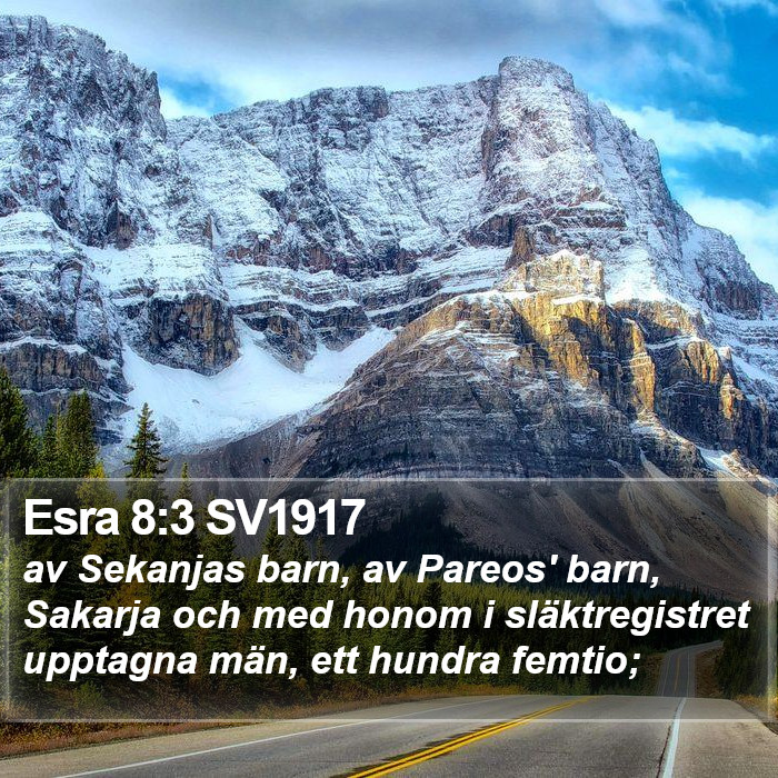 Esra 8:3 SV1917 Bible Study