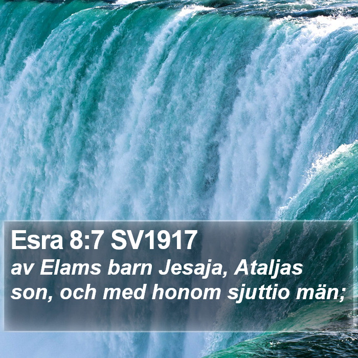 Esra 8:7 SV1917 Bible Study