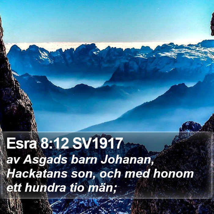 Esra 8:12 SV1917 Bible Study