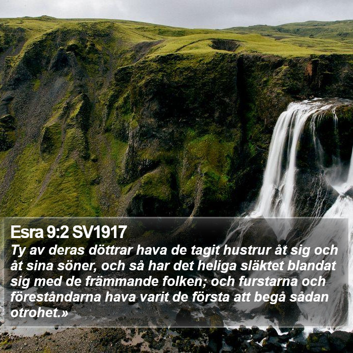 Esra 9:2 SV1917 Bible Study