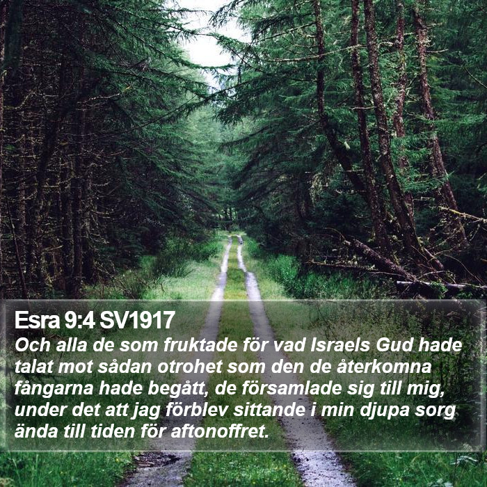 Esra 9:4 SV1917 Bible Study