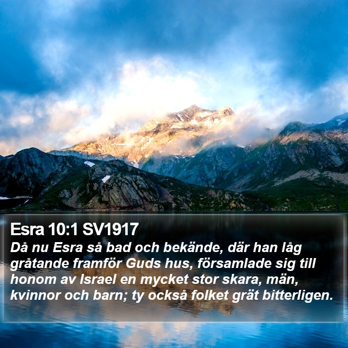 Esra 10:1 SV1917 Bible Study