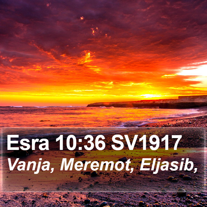 Esra 10:36 SV1917 Bible Study