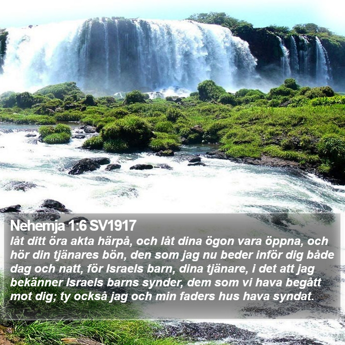 Nehemja 1:6 SV1917 Bible Study