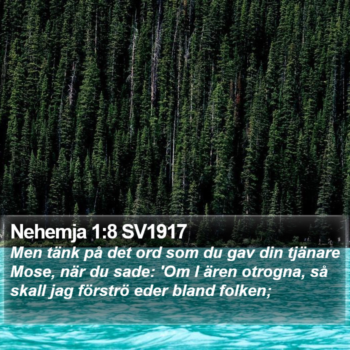 Nehemja 1:8 SV1917 Bible Study