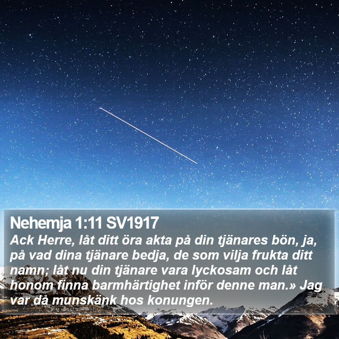 Nehemja 1:11 SV1917 Bible Study