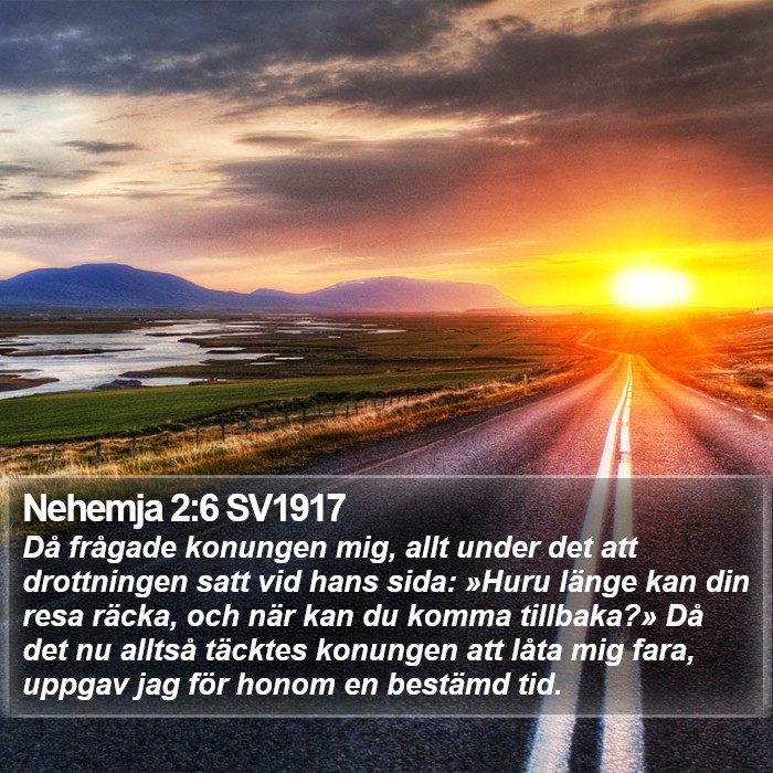 Nehemja 2:6 SV1917 Bible Study