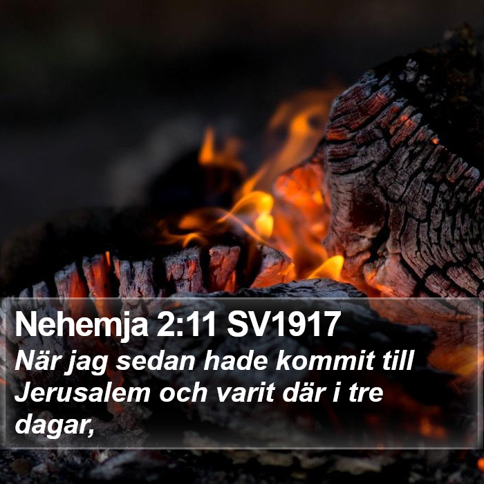 Nehemja 2:11 SV1917 Bible Study