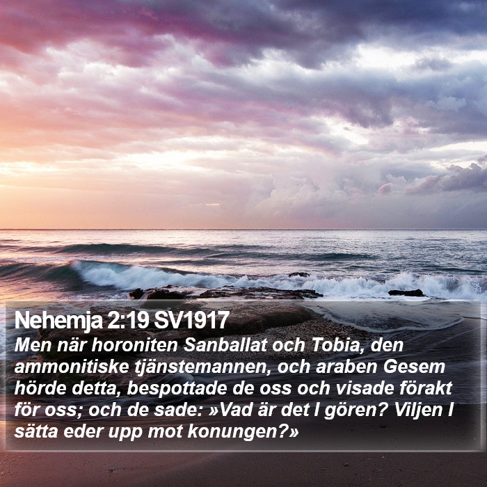 Nehemja 2:19 SV1917 Bible Study