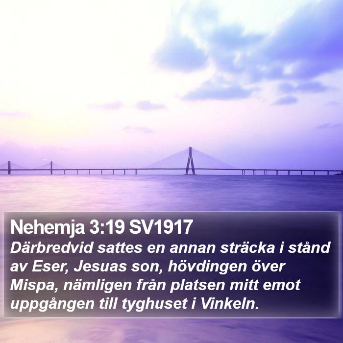 Nehemja 3:19 SV1917 Bible Study