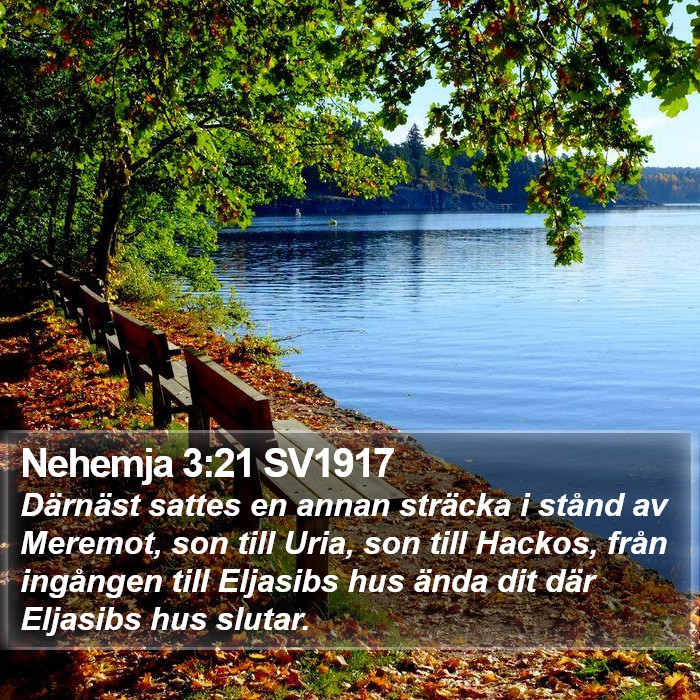 Nehemja 3:21 SV1917 Bible Study
