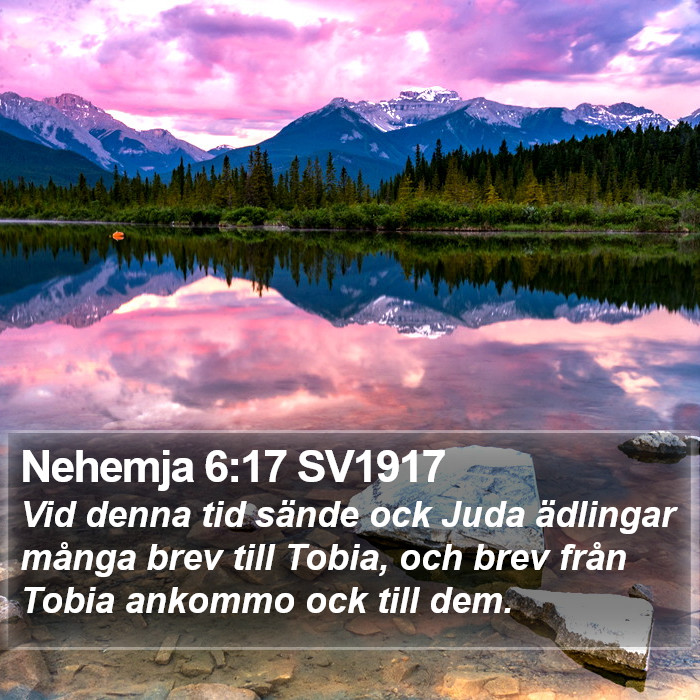 Nehemja 6:17 SV1917 Bible Study