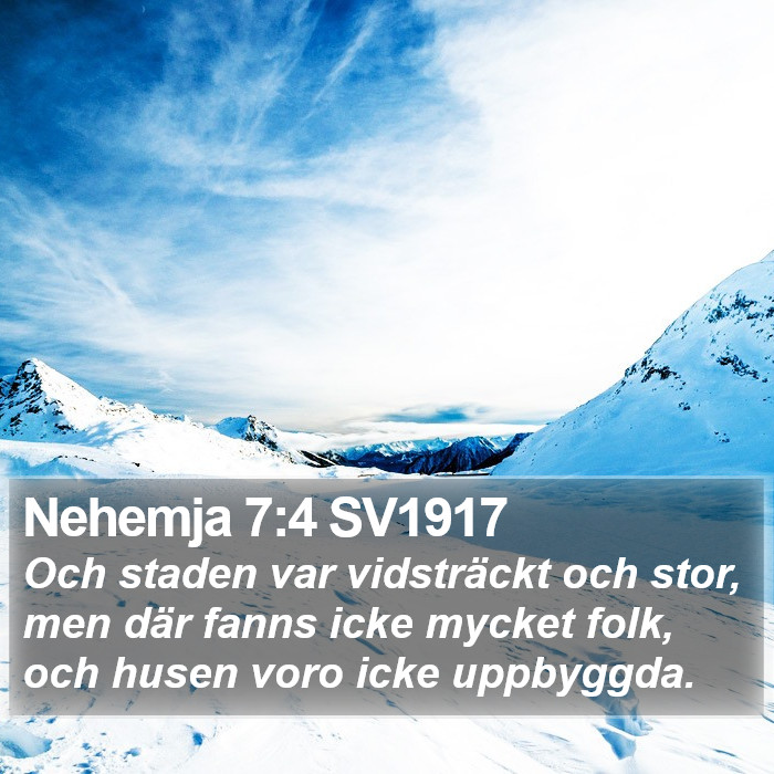 Nehemja 7:4 SV1917 Bible Study