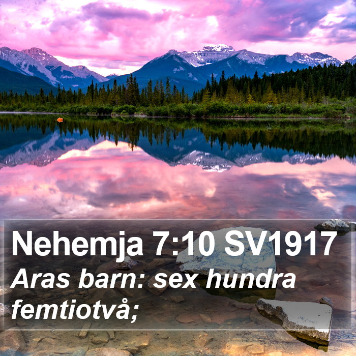 Nehemja 7:10 SV1917 Bible Study