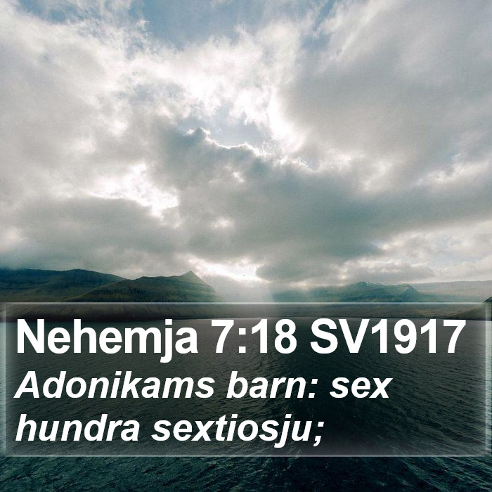 Nehemja 7:18 SV1917 Bible Study