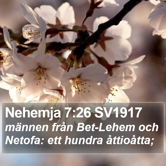 Nehemja 7:26 SV1917 Bible Study