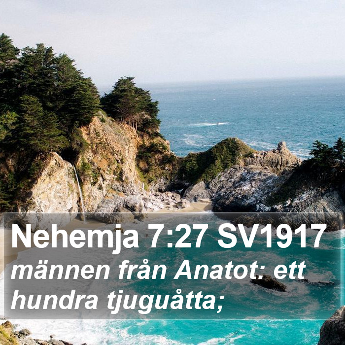 Nehemja 7:27 SV1917 Bible Study