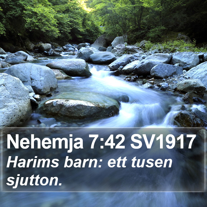 Nehemja 7:42 SV1917 Bible Study
