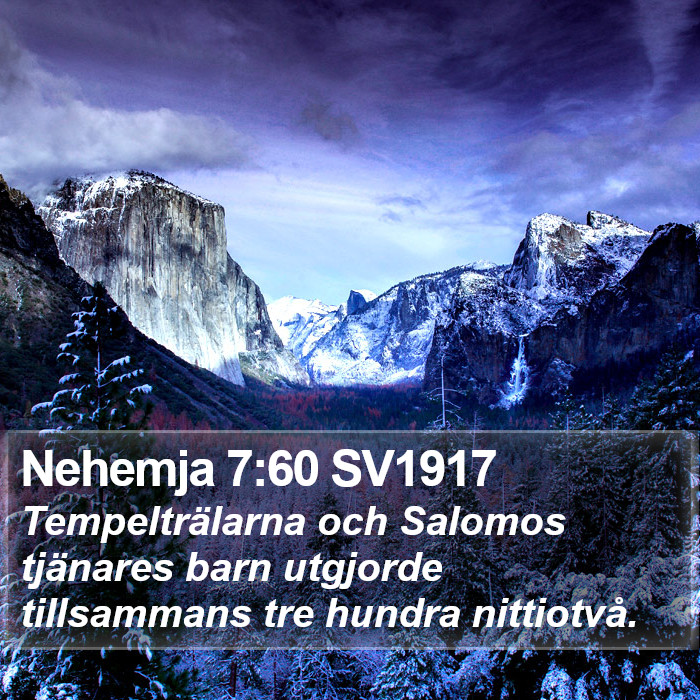 Nehemja 7:60 SV1917 Bible Study