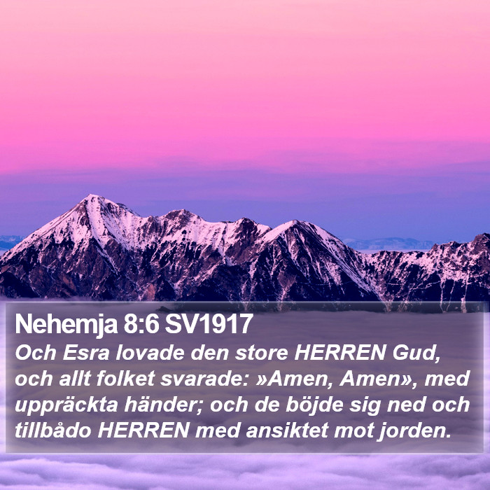 Nehemja 8:6 SV1917 Bible Study