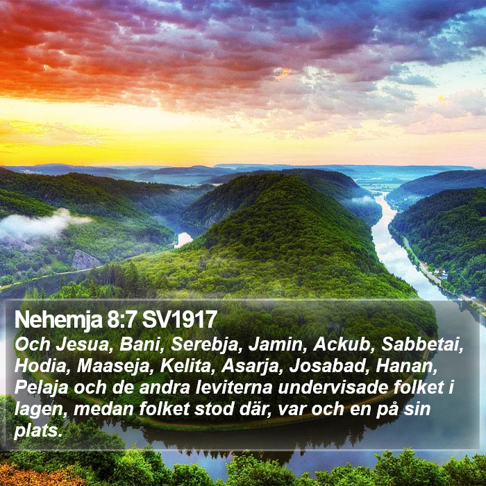 Nehemja 8:7 SV1917 Bible Study
