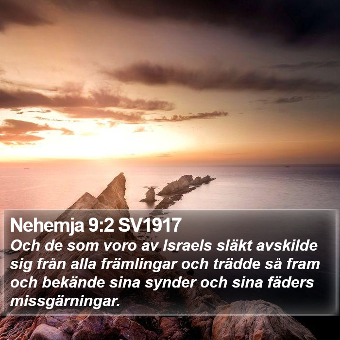 Nehemja 9:2 SV1917 Bible Study