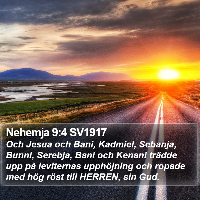 Nehemja 9:4 SV1917 Bible Study