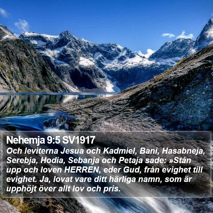 Nehemja 9:5 SV1917 Bible Study