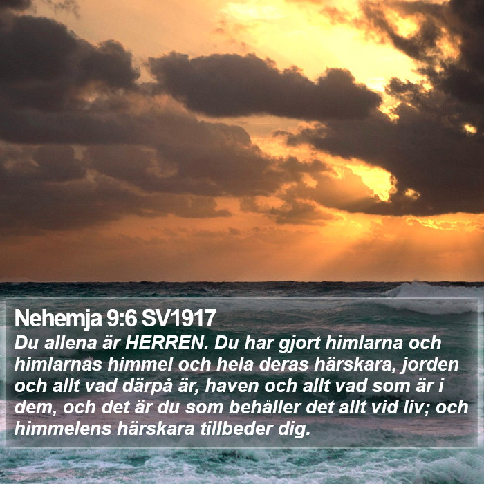 Nehemja 9:6 SV1917 Bible Study