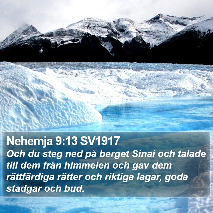 Nehemja 9:13 SV1917 Bible Study
