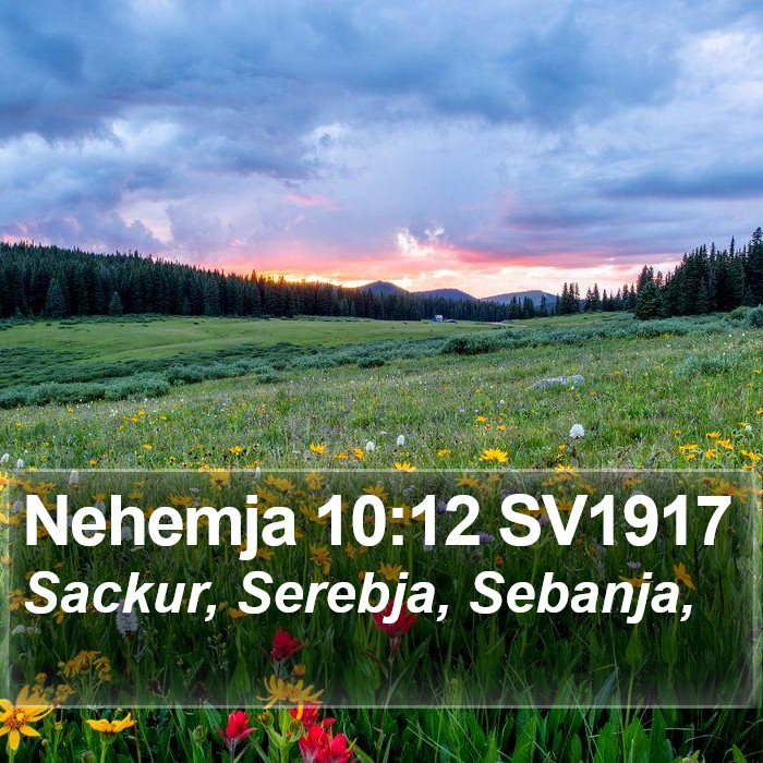 Nehemja 10:12 SV1917 Bible Study