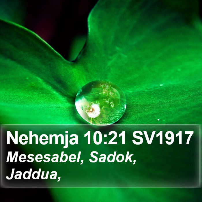 Nehemja 10:21 SV1917 Bible Study