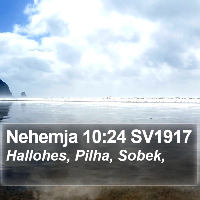 Nehemja 10:24 SV1917 Bible Study