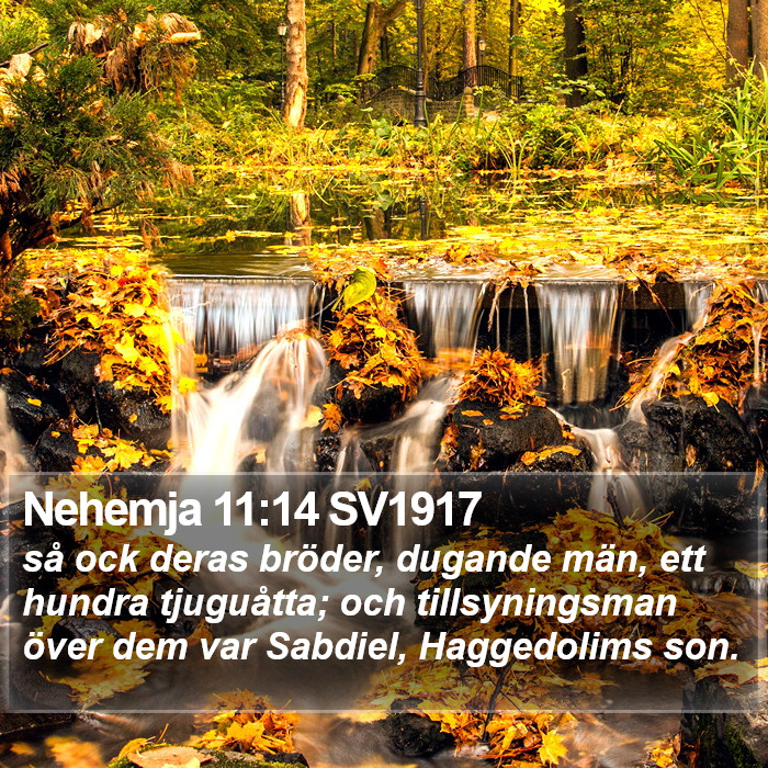 Nehemja 11:14 SV1917 Bible Study