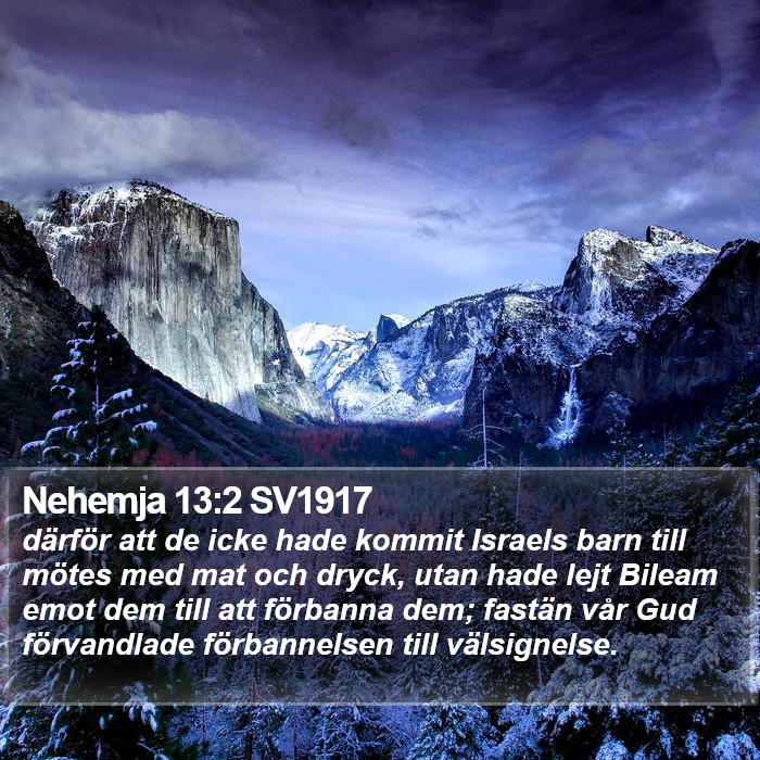 Nehemja 13:2 SV1917 Bible Study