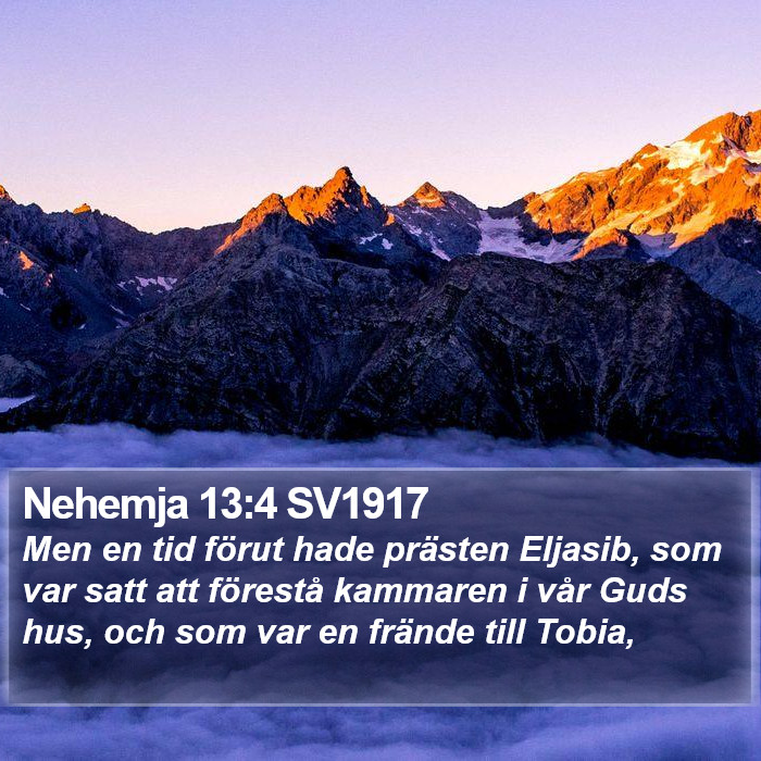 Nehemja 13:4 SV1917 Bible Study