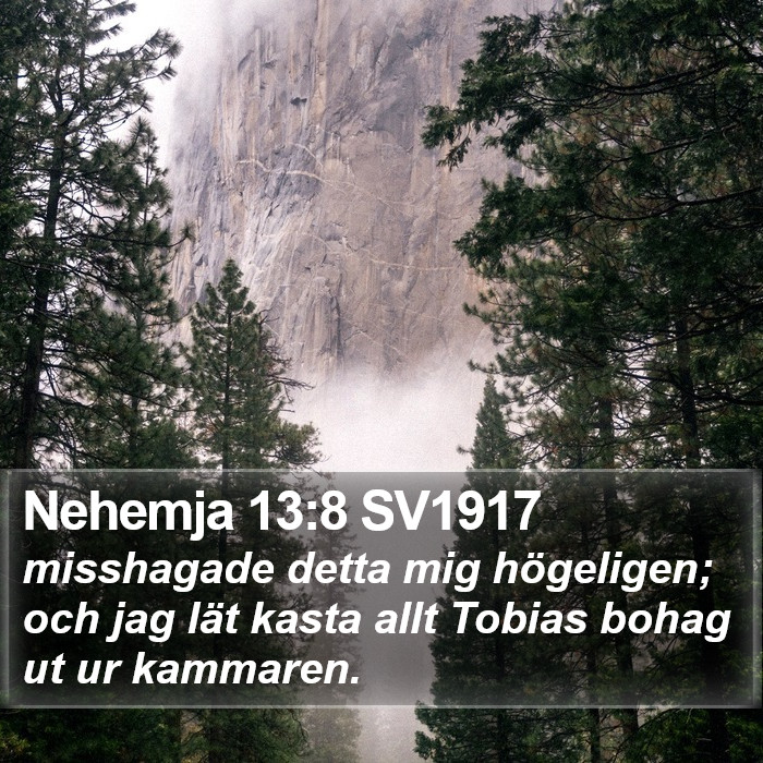 Nehemja 13:8 SV1917 Bible Study