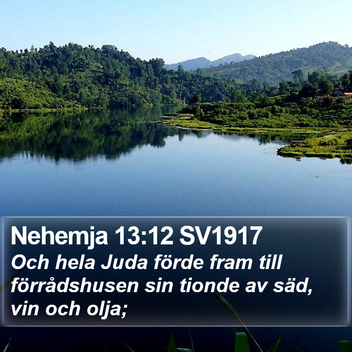 Nehemja 13:12 SV1917 Bible Study