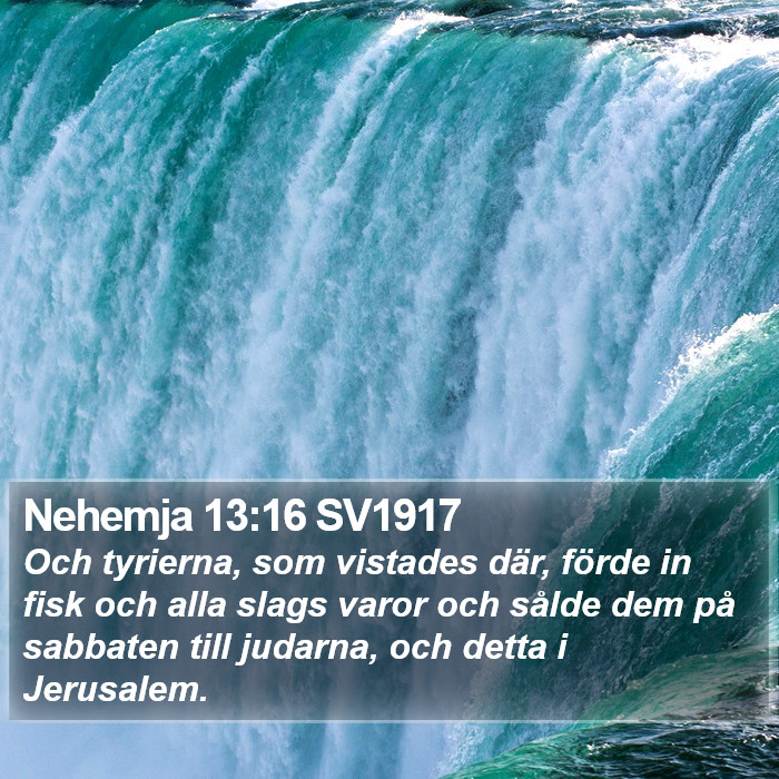 Nehemja 13:16 SV1917 Bible Study