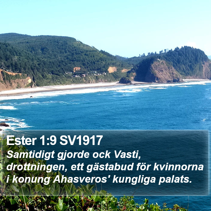 Ester 1:9 SV1917 Bible Study