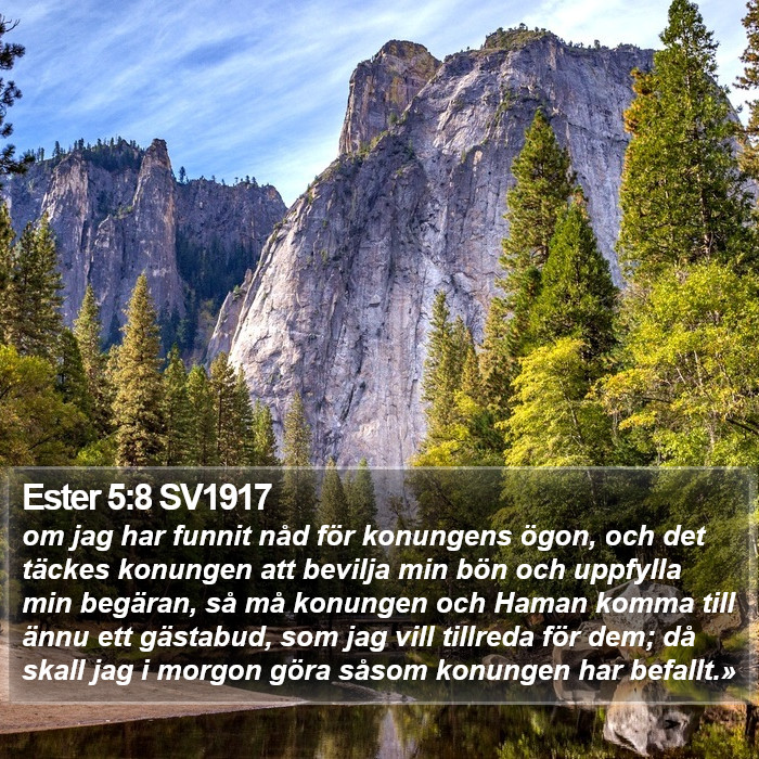 Ester 5:8 SV1917 Bible Study