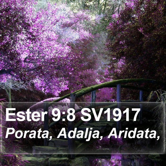 Ester 9:8 SV1917 Bible Study