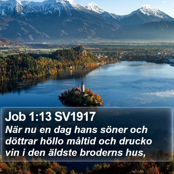 Job 1:13 SV1917 Bible Study